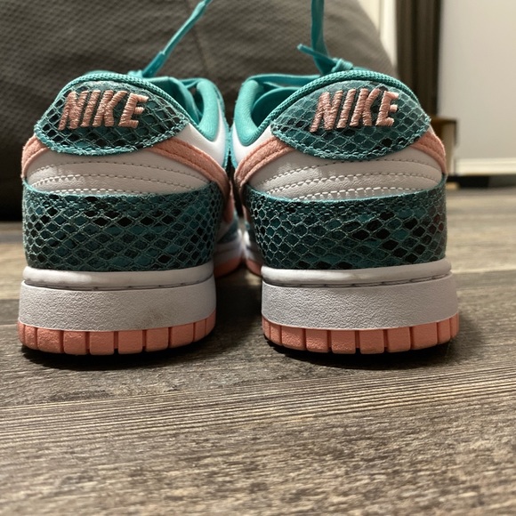 Nike Other - nike dunk low teal snakeskin only shipping to canada and usa